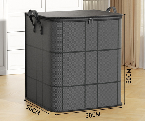 תיק אחסון Large: מידות 50×50×60 ס״מ לפי הספק; המארז כולל שני תיקים